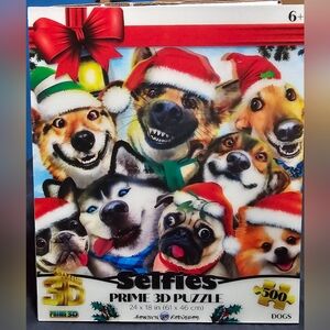 Prime 3D 500 Piece Puzzle Cute Christmas Dogs Smiles Selfies Howard Robinson NEW